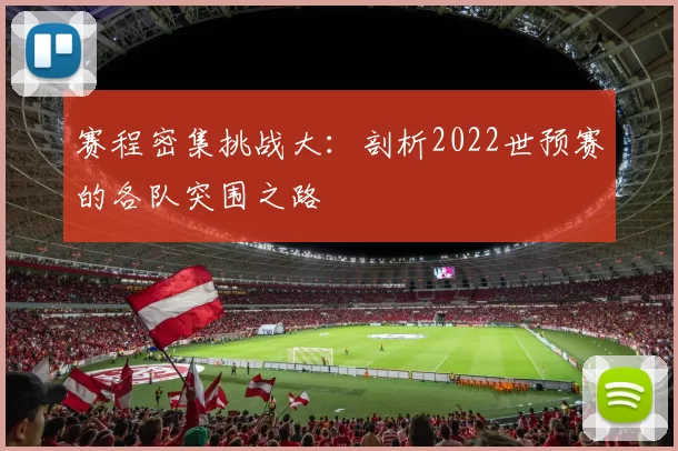 赛程密集挑战大：剖析2022世预赛的各队突围之路