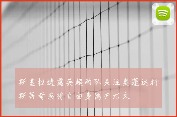 斯基拉透露英超两队关注奥蓬达科斯蒂奇或将自由身离开尤文